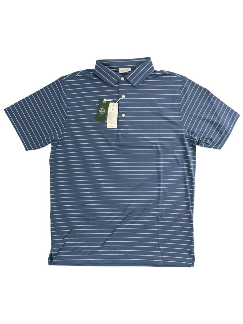 Field & Flint Footjoy Flint FF Pinstripe Midnight Polo Golf Shirt Men's Sz M NWT